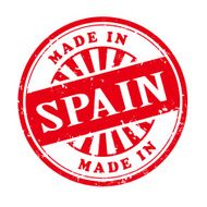 made in Spain grunge rubber stamp