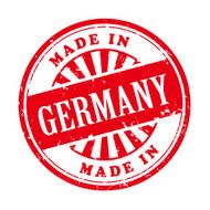 made in Germany grunge rubber stamp