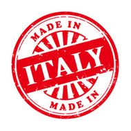 made in Italy grunge rubber stamp N2