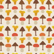 Seamless pattern with mushrooms N23