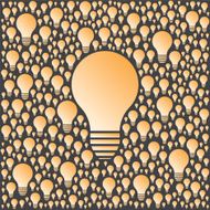 Background with vector light bulbs Creativity and ideas concept N2