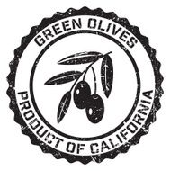 Olives Grunge Rubber Stamp N3