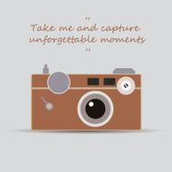 Vintage camera - Take me and capture unforgettable moments