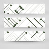 Vector banner set for your design N141
