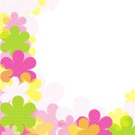 Fabric flower frame