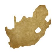South Africa grunge treasure map