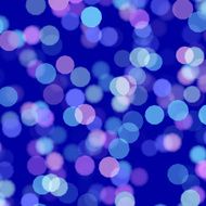 blurred dots on blue background