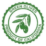 Olives Grunge Rubber Stamp N4