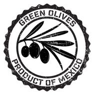 Olives Grunge Rubber Stamp N9