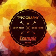 Trendy Faceted Abstract Geometric Hipster Background N3