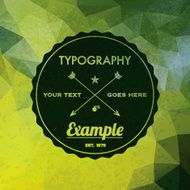 Trendy Faceted Abstract Geometric Hipster Background N4