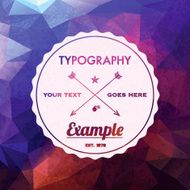 Trendy Faceted Abstract Geometric Hipster Background N5
