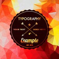 Trendy Faceted Abstract Geometric Hipster Background N6
