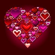 Valentine&#039;s Day Hearts Collage 2 N2