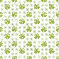 Seamless decorative floral pattern with clover N11