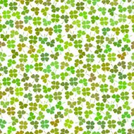 Seamless decorative floral pattern with clover N12