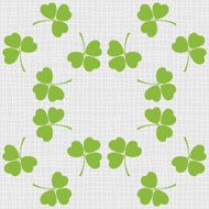 Seamless decorative floral pattern with clover N13