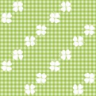 Seamless decorative floral pattern with clover N14