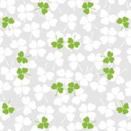 Seamless decorative floral pattern with clover N15