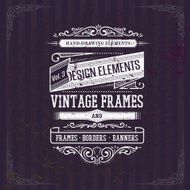 vintage frames and design elements N61