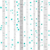 seamless birch tree background pattern vector