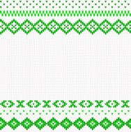 seamless green and white knitted background N8