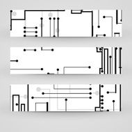 Vector banner set for your design N144