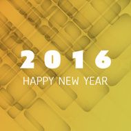 New Year Card Cover or Background Template - 2016 N6
