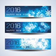 Set of New Year Headers - 2016 N10
