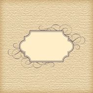Vector Textured Background and Vintage Frame