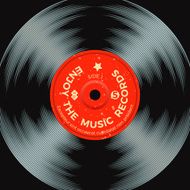 Retro vinyl record poster N2