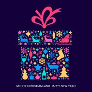 Christmas and New Year&#039;s Background N19