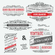 vintage frames and design elements N63