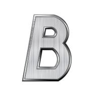 Alphabet metal letter B