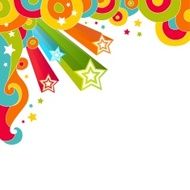 Rainbow bright holiday background