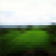 Green landscape triangle background