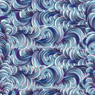 Waves seamless vector background N16