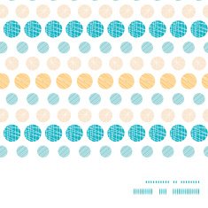 Vector texture circles stripes abstract horizontal frame seamless pattern background