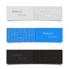 Set of abstract banners N21