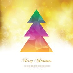Colorful Christmas Tree - Abstract N2