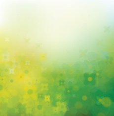 Vector abstract floral background green and yellow