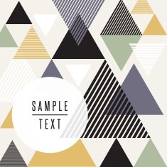 Abstract triangle design with text N3