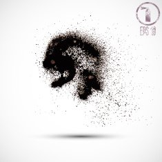 Grunge Texture for design or scrapbook vector N2