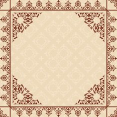 beige background with vintage ornament - vector N2