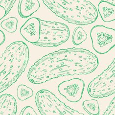sketch cucumbers