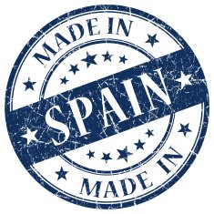 Made In Spain blue stamp