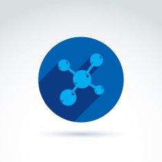 Molecule vector icon