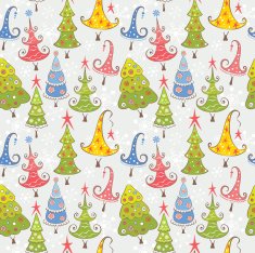 pattern with Christmas trees N2
