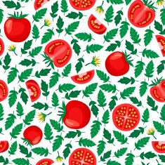 Tomatoes Seamless Pattern N3