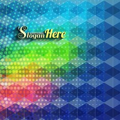 Multicolored mosaic background N46